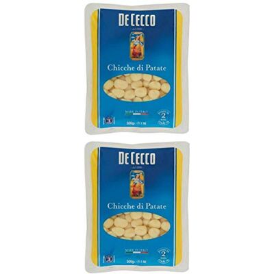 De Cecco Chicche Di Patate Lot de 2 gnocchis de pommes de terre 500 g - Publicité De Cecco Chicche Di Patate Lot de 2 gnocchis de pommes de terre 500 g - Publicité