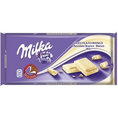 Milka White 100 g (Pack of 11) - Publicité Milka White 100 g (Pack of 11) - Publicité