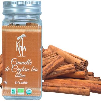 Khla Cannelle de Ceylan Bio en Bâtons 20 g Cannelle du Sri Lanka Ingrédient Cuisine & Pâtisserie Épice d’Asie Noël Bâtons, Bâtonnets - Publicité Khla Cannelle de Ceylan Bio en Bâtons 20 g Cannelle du Sri Lanka Ingrédient Cuisine & Pâtisserie Épice d’Asie Noël Bâtons, Bâtonnets - Publicité