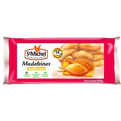 St Michel Madeleine Moelleuse Coquilles Nature Individuelles 800G Lot De 3 Livraison Gratuite - Publicité St Michel Madeleine Moelleuse Coquilles Nature Individuelles 800G Lot De 3 Livraison Gratuite - Publicité