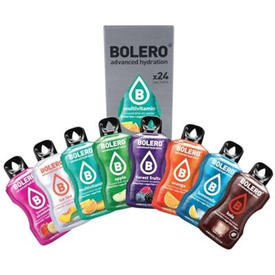 Bolero KIDS MIX 24x3g Poudre à jus sans sucre, édulcorée avec stévia + vitamine C convient aux enfants, aux sportifs et aux diabétiques sans gluten et adapté aux végétaliens. Publicité Bolero KIDS MIX 24x3g Poudre à jus sans sucre, édulcorée avec stévia + vitamine C convient aux enfants, aux sportifs et aux diabétiques sans gluten et adapté aux végétaliens. Publicité