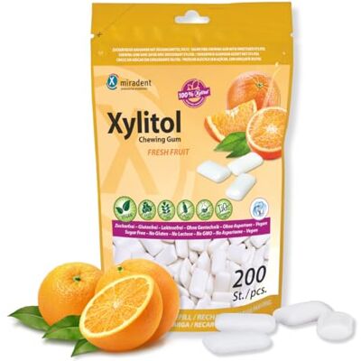 Miradent Chewing Gum Xylitol Fruit Fraîcheur - Chewing Gum - Publicité Miradent Chewing Gum Xylitol Fruit Fraîcheur - Chewing Gum - Publicité