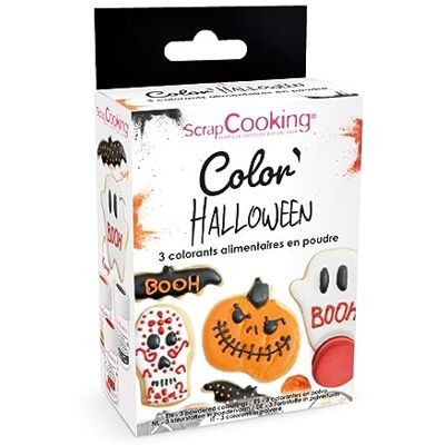 SCRAPCOOKING - Halloween 3 x 5g - Poudre colorante alimentaire - Publicité SCRAPCOOKING - Halloween 3 x 5g - Poudre colorante alimentaire - Publicité