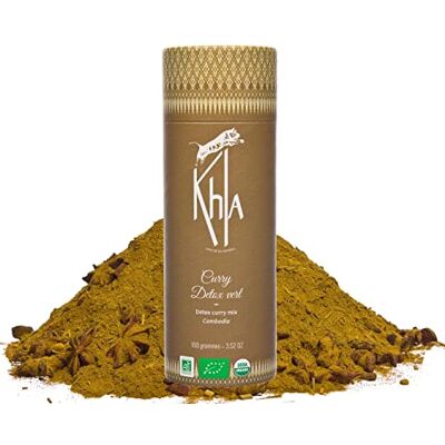 Khla Curry Vert Détox Bio en Poudre Tube 100g Mélange Curry Doux Cuisine Végétarienne Ingrédient Cuisine & Pâtisserie Curry Indien Thai Moringa, Curcuma, Poivre Épice d’Asie… - Publicité Khla Curry Vert Détox Bio en Poudre Tube 100g Mélange Curry Doux Cuisine Végétarienne Ingrédient Cuisine & Pâtisserie Curry Indien Thai Moringa, Curcuma, Poivre Épice d’Asie… - Publicité