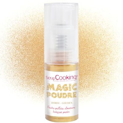 ScrapCooking Spray Paillettes Or Alimentaire Magic Poudre 7 g Poudre Pailletée Dorée Faites Briller vos Pâtisseries, Biscuits, Macarons, Pâtes à Sucre, Cupcakes, Gâteaux, Bûches 4297 - Publicité ScrapCooking Spray Paillettes Or Alimentaire Magic Poudre 7 g Poudre Pailletée Dorée Faites Briller vos Pâtisseries, Biscuits, Macarons, Pâtes à Sucre, Cupcakes, Gâteaux, Bûches 4297 - Publicité
