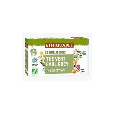 Ethiquable Thé Vert Earl Gray Bio - Thé Vert - Publicité Ethiquable Thé Vert Earl Gray Bio - Thé Vert - Publicité