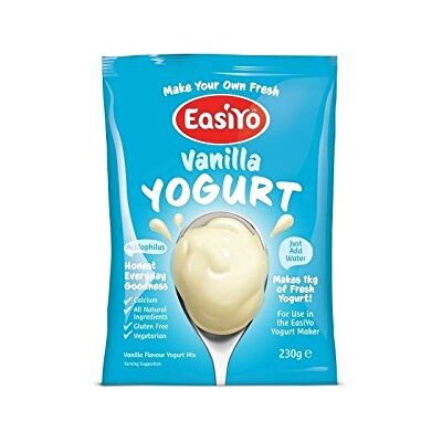 EasiYo Doux Vanille Yaourt Mix 230g (Pack de 6) - Publicité EasiYo Doux Vanille Yaourt Mix 230g (Pack de 6) - Publicité