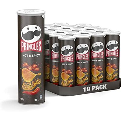 Pringles Hot & Spicy Chips épicés Pack de 19 sachets (19 x 185g) - Publicité Pringles Hot & Spicy Chips épicés Pack de 19 sachets (19 x 185g) - Publicité