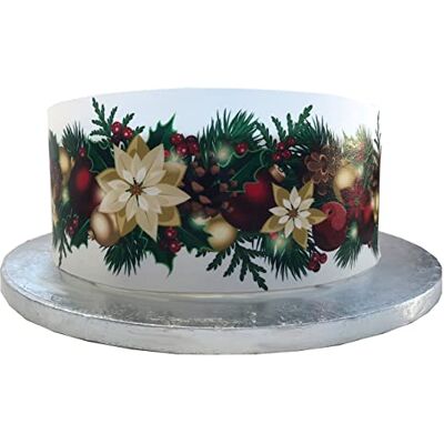Top That Feuille de décoration comestible pour couronne de Noël Idéale pour décorer vos gâteaux Facile à utiliser - Publicité Top That Feuille de décoration comestible pour couronne de Noël Idéale pour décorer vos gâteaux Facile à utiliser - Publicité