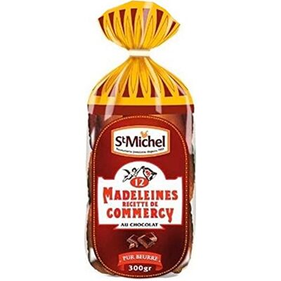 St Michel Madeleines de Commercy au Chocolat 300g (lot de 3) - Publicité St Michel Madeleines de Commercy au Chocolat 300g (lot de 3) - Publicité