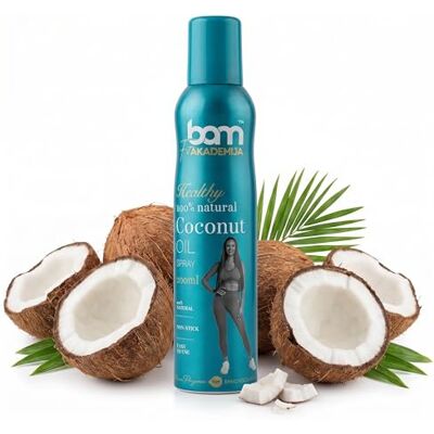 BAM Huile de Coco en Spray 200 ml – Huile Pure pour Cuisson, Friture et Pâtisserie – Spray Cuisine Alimentaire - Publicité BAM Huile de Coco en Spray 200 ml – Huile Pure pour Cuisson, Friture et Pâtisserie – Spray Cuisine Alimentaire - Publicité