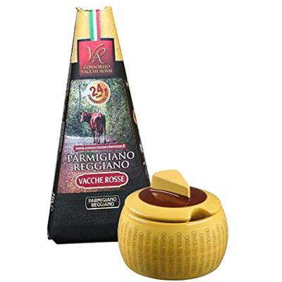 YesEatIs Special Box Parmigiano Reggiano Consorzio Vacche Rosse 24 mois 250 g Mini Bol à Fromage Classique - Publicité YesEatIs Special Box Parmigiano Reggiano Consorzio Vacche Rosse 24 mois 250 g Mini Bol à Fromage Classique - Publicité