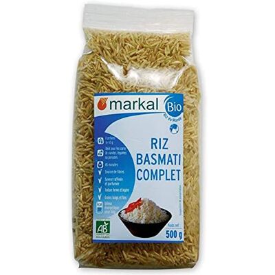 Markal Riz Basmati complet 500G Bio - - Publicité Markal Riz Basmati complet 500G Bio - - Publicité