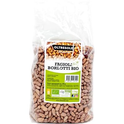 OLTRESOLE , Haricots Borlotti Bio 1 kg, Légumineuses sèches biologiques issues de cultures contrôlées, idéales pour les salades, les soupes et les accompagnements, Idéal pour les familles - Publicité OLTRESOLE , Haricots Borlotti Bio 1 kg, Légumineuses sèches biologiques issues de cultures contrôlées, idéales pour les salades, les soupes et les accompagnements, Idéal pour les familles - Publicité