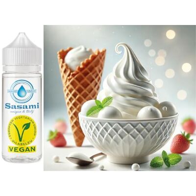 Sasami Yaourt glace frozen yoghurt arôme concentré Vegan 10 ml - Publicité Sasami Yaourt glace frozen yoghurt arôme concentré Vegan 10 ml - Publicité