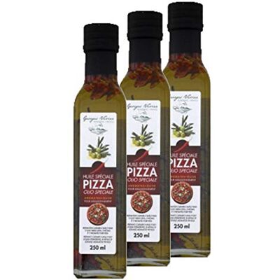 Georges Nivier Lot 3x Huile pimentée spéciale pizza bouteille 250ml - Publicité Georges Nivier Lot 3x Huile pimentée spéciale pizza bouteille 250ml - Publicité