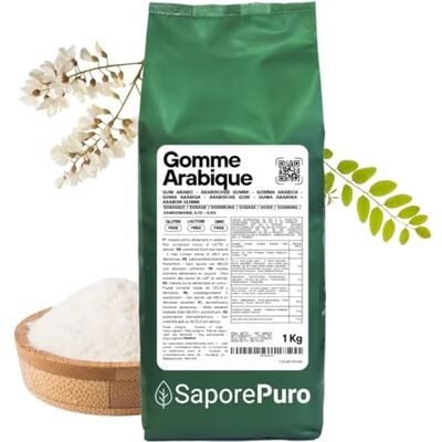 SaporePuro Gomme Arabique en poudre 1000 gr 125 gr 50 gr - Publicité SaporePuro Gomme Arabique en poudre 1000 gr 125 gr 50 gr - Publicité
