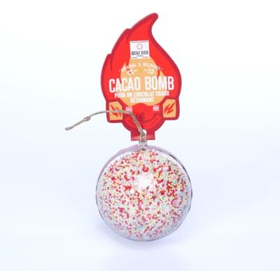 QUAI SUD Cacao Bomb 180g Cacao "Comme Avant" et Mini Billes Multicolores - Publicité QUAI SUD Cacao Bomb 180g Cacao "Comme Avant" et Mini Billes Multicolores - Publicité