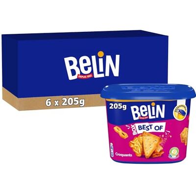 Belin Lot de 6 Box Best Of 205g A Partager entre Amis ou en Famille pour les Apéros Fabriqué en France Lot de 6x205g - Publicité Belin Lot de 6 Box Best Of 205g A Partager entre Amis ou en Famille pour les Apéros Fabriqué en France Lot de 6x205g - Publicité