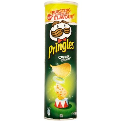 Pringles Cheese and Onion Crisps 190 g (Pack of 6) - Publicité Pringles Cheese and Onion Crisps 190 g (Pack of 6) - Publicité