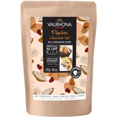 VALRHONA Pépites de Chocolat au Lait 32% 250g - Publicité VALRHONA Pépites de Chocolat au Lait 32% 250g - Publicité