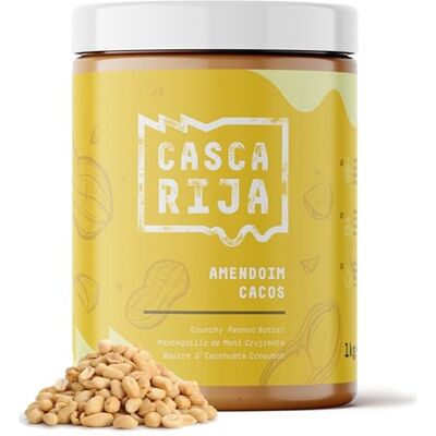 Casca Rija : Beurre de Cacahuète Croquant 1 kg 99,8% de Cacahuètes Grillées + 0,01% de Cannelle Moulue + 0,01% de Gingembre en Poudre 100% Naturel Avec des Morceaux de Cacahuètes Grillées - Publicité Casca Rija : Beurre de Cacahuète Croquant 1 kg 99,8% de Cacahuètes Grillées + 0,01% de Cannelle Moulue + 0,01% de Gingembre en Poudre 100% Naturel Avec des Morceaux de Cacahuètes Grillées - Publicité