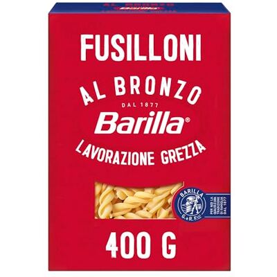 Barilla - Al Bronzo Fusilloni - Blé dur - 400g - Pasta - Publicité Barilla - Al Bronzo Fusilloni - Blé dur - 400g - Pasta - Publicité