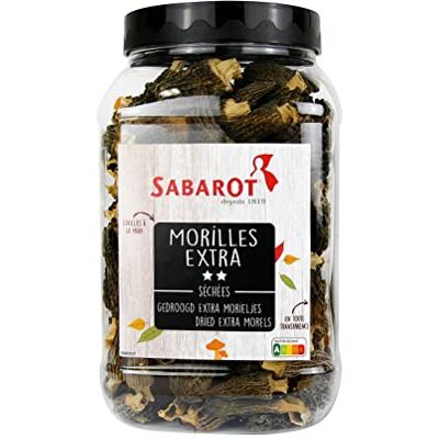 Sabarot Morilles extra séchées Pot 400g - Publicité Sabarot Morilles extra séchées Pot 400g - Publicité