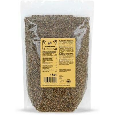KoRo Graines de chanvre non décortiquées bio 1 kg - Publicité KoRo Graines de chanvre non décortiquées bio 1 kg - Publicité