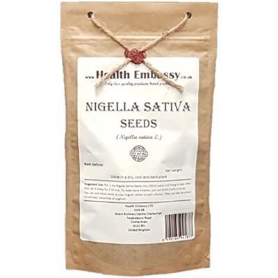 HEALTH EMBASSY Graines de Nigelle Nigella Sativa L Nigella Sativa Seeds (200g) - Publicité HEALTH EMBASSY Graines de Nigelle Nigella Sativa L Nigella Sativa Seeds (200g) - Publicité
