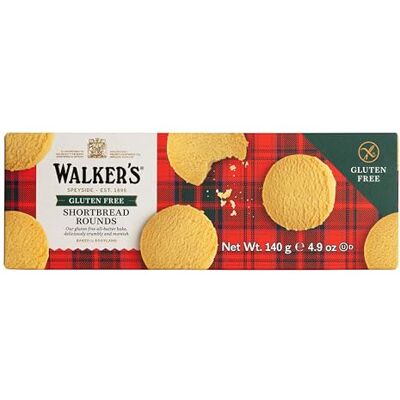 Walkers Shortbread Ronds de pain sablé sans gluten, 140 ml - Publicité Walkers Shortbread Ronds de pain sablé sans gluten, 140 ml - Publicité