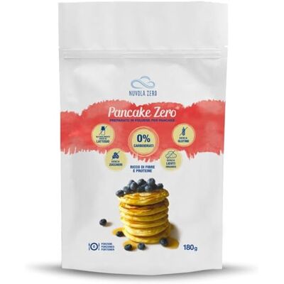 Nuvolazero Nuvola Zero Mélange en poudre pour Pancakes, 180g x 6 Pancakes Protéinés Sans glucides, Sans gluten, Sans lactose, Sans sucre, Sans levure, Fabriqué en Italie - Publicité Nuvolazero Nuvola Zero Mélange en poudre pour Pancakes, 180g x 6 Pancakes Protéinés Sans glucides, Sans gluten, Sans lactose, Sans sucre, Sans levure, Fabriqué en Italie - Publicité