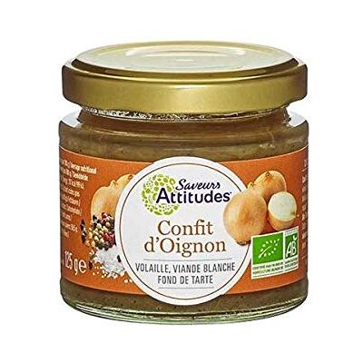 Epicerie salée Saveurs Attitudes Confit D'Oignon Bio 125Gr Vendu par unité - Publicité Epicerie salée Saveurs Attitudes Confit D'Oignon Bio 125Gr Vendu par unité - Publicité