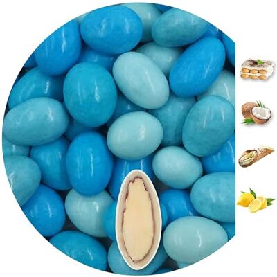 EinsSein 1kg Dragees amandes au chocolat Mélange de saveurs Mix bleu clair brillant ca. 160 pièce Dragées Mariage Baptême Communion Célébrer Fête Candybar cadeaux d’invités Badem sekeri - Publicité EinsSein 1kg Dragees amandes au chocolat Mélange de saveurs Mix bleu clair brillant ca. 160 pièce Dragées Mariage Baptême Communion Célébrer Fête Candybar cadeaux d’invités Badem sekeri - Publicité