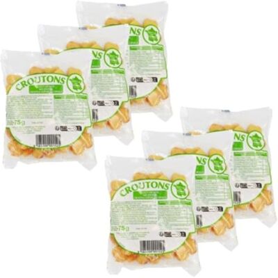 Agidra Lot 6x Croûtons goût oignon Sachet 75g - Publicité Agidra Lot 6x Croûtons goût oignon Sachet 75g - Publicité