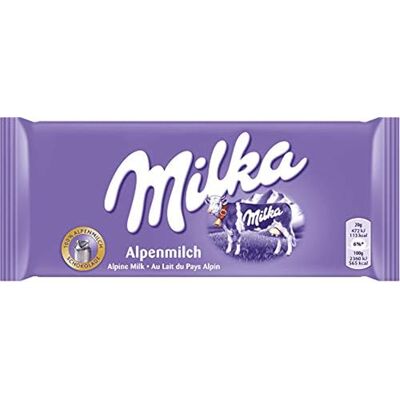 Milka Alpine lait 100g - Publicité Milka Alpine lait 100g - Publicité