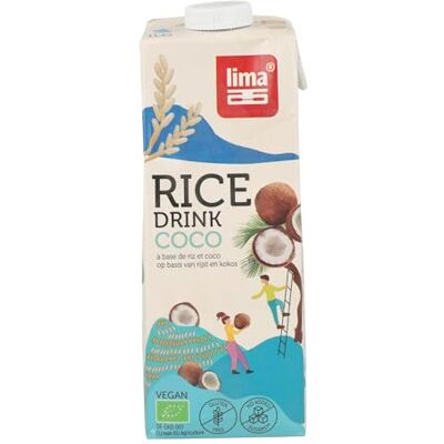 Lima Boisson au riz Rice drink coco 1L Bio - - Publicité Lima Boisson au riz Rice drink coco 1L Bio - - Publicité