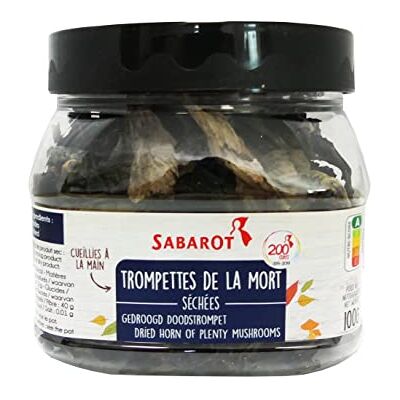 Sabarot Trompettes de la mort séchées 100g - Publicité Sabarot Trompettes de la mort séchées 100g - Publicité