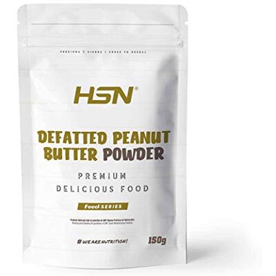 HSN Foods Beurre de cacahuète en poudre, 100% naturel Végétal, sans gluten, sans lactose, sans graisse de palme, sans sucre et sans sel, 150g - Publicité HSN Foods Beurre de cacahuète en poudre, 100% naturel Végétal, sans gluten, sans lactose, sans graisse de palme, sans sucre et sans sel, 150g - Publicité