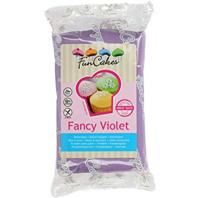 FunCakes Pâte à Sucre Fancy Violet Facile à Utiliser Lisse Flexible Doux 270 g - Publicité FunCakes Pâte à Sucre Fancy Violet Facile à Utiliser Lisse Flexible Doux 270 g - Publicité