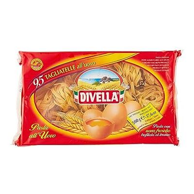 Divella Tagliatelle al Huevo Nº 95 Pâtes italiennes authentiques 500 Grammes - Publicité Divella Tagliatelle al Huevo Nº 95 Pâtes italiennes authentiques 500 Grammes - Publicité