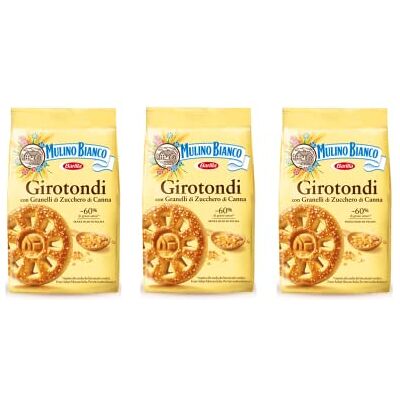 Mulino Bianco Girotondi Lot de 3 biscuits italiens 350 g - Publicité Mulino Bianco Girotondi Lot de 3 biscuits italiens 350 g - Publicité