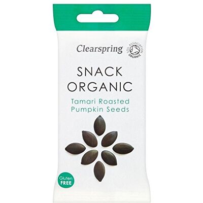 Clearspring Organic Tamari Roasted Pumpkin Seeds (30g) - Publicité Clearspring Organic Tamari Roasted Pumpkin Seeds (30g) - Publicité
