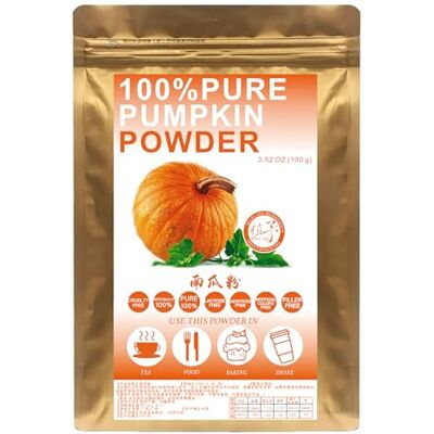 Plant Gift 100% Pure Pumpkin Powder 南瓜粉 Poudre naturelle, excellente saveur pour boissons, smoothies, yaourt, torréfaction, biscuits, gâteaux et boissons,100g / 3.25oz - Publicité Plant Gift 100% Pure Pumpkin Powder 南瓜粉 Poudre naturelle, excellente saveur pour boissons, smoothies, yaourt, torréfaction, biscuits, gâteaux et boissons,100g / 3.25oz - Publicité