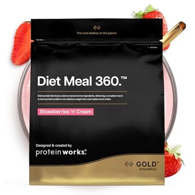 The Protein Works – Shake de remplacement de repas à la crème de fraise - Shake de remplacement de repas - Publicité The Protein Works – Shake de remplacement de repas à la crème de fraise - Shake de remplacement de repas - Publicité
