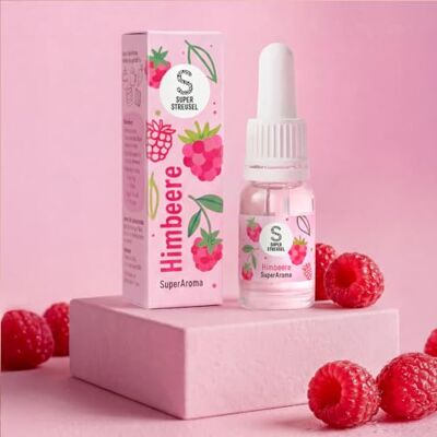 Super Streusel SuperAroma Framboise Arôme non sucré pour la cuisson de gâteaux, muffins, biscuits, crème et desserts, végétalien, pour la pâtisserie, facile à doser (10 ml) - Publicité Super Streusel SuperAroma Framboise Arôme non sucré pour la cuisson de gâteaux, muffins, biscuits, crème et desserts, végétalien, pour la pâtisserie, facile à doser (10 ml) - Publicité