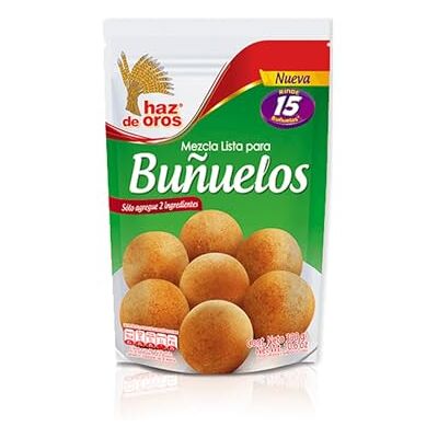 Sucos HAZ DE OROS Mélange prêt à l'emploi pour Bunuelos Mezcla Lista para Bunuelos, 300g - Publicité Sucos HAZ DE OROS Mélange prêt à l'emploi pour Bunuelos Mezcla Lista para Bunuelos, 300g - Publicité