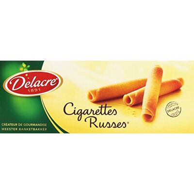 Delacre Biscuits Cigarettes Russes 200 g - Publicité Delacre Biscuits Cigarettes Russes 200 g - Publicité