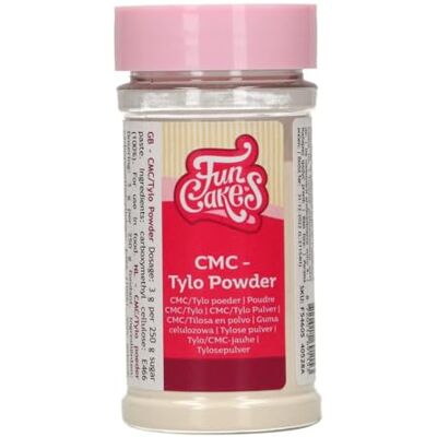 FunCakes Poudre Tylose CMC pour pâte à sucre, Tylo Powder, Pour durcir la pâte à sucre, créer de la colle comestible et conserver l’humidité des gâteaux, 60 G - Publicité FunCakes Poudre Tylose CMC pour pâte à sucre, Tylo Powder, Pour durcir la pâte à sucre, créer de la colle comestible et conserver l’humidité des gâteaux, 60 G - Publicité