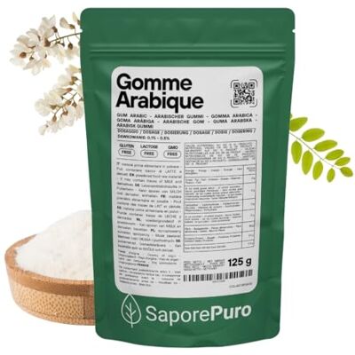SaporePuro Gomme Arabique en poudre 125 gr - Publicité SaporePuro Gomme Arabique en poudre 125 gr - Publicité